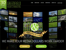 Tablet Screenshot of greenfieldmediamarketing.com